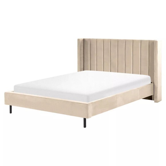 Bett mit Lattenrost aus Samtstoff Modern VILLETTE Bett mit Lattenrost aus Samtstoff Modern VILLETTE