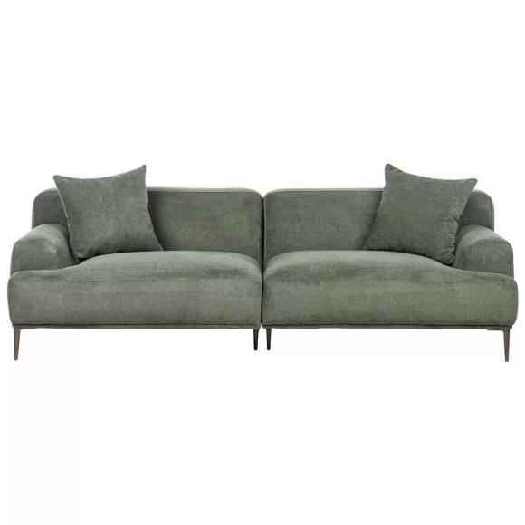 Beliani - 3 Sitzer Sofa aus Polyester Klassisch MATILA, One Size, Grün