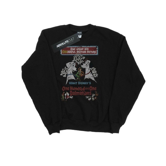 101 Dalmatians Retro Poster Sweatshirt Herren Schwarz 3XL