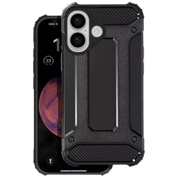Avizar - Apple iPhone 16 Hülle Schwarz, Schwarz