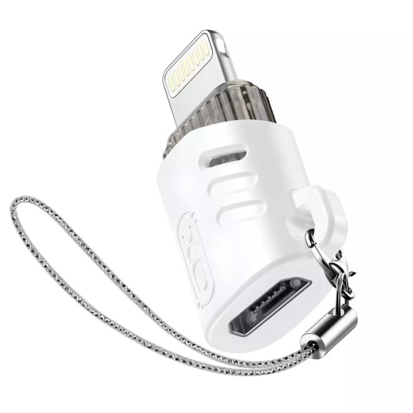 Avizar - Micro-USB / Lightning OTG-Adapter, XO, Weiss, One Size