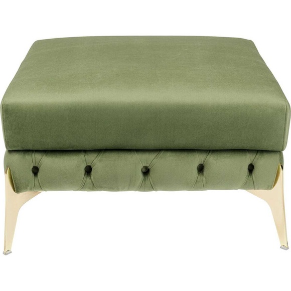 Hocker Bellissima Velvet grün