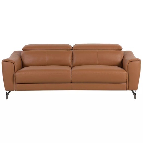 Beliani Sofa Leder Goldbraun NARWIK