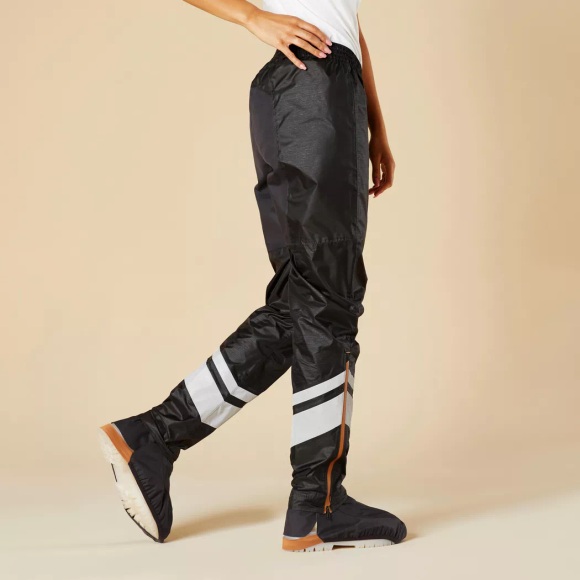 Fahrrad-regenhose City 540 Damen Schwarz Unisex Schwarz 44/L