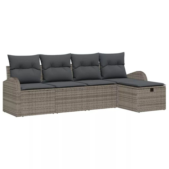 VidaXL - Outdoor-sofa poly-rattan, One Size, Grau
