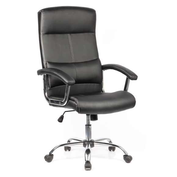 Bürostuhl Drehstuhl Schreibtischstuhl Chefsessel Büro Stuhl Alaska Pu Kunstleder Unisex Schwarz 64 CM