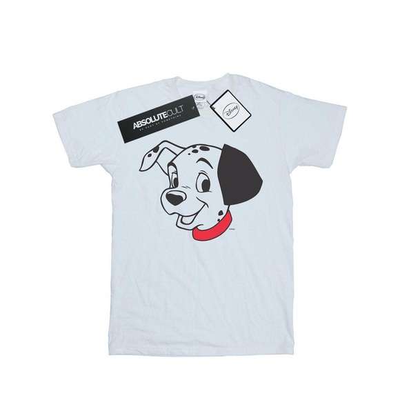 101 Dalmatians Dalmatian Head Tshirt Unisex Weiss 116