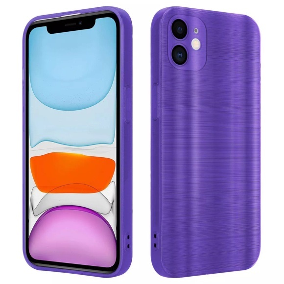 Hülle für Apple iPhone 11 im Brushed Design