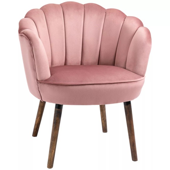 HOMCOM - Esszimmerstuhl Küchenstuhl, One Size, Rosa