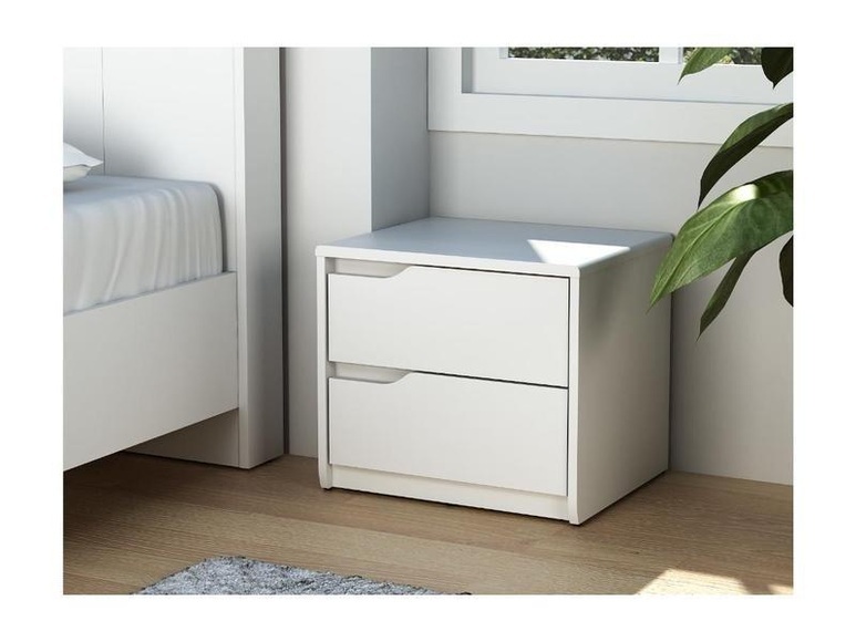 Nachttisch LUCILE II 2 Schubladen Holz (MDF) Nachttisch LUCILE II 2 Schubladen Holz (MDF)