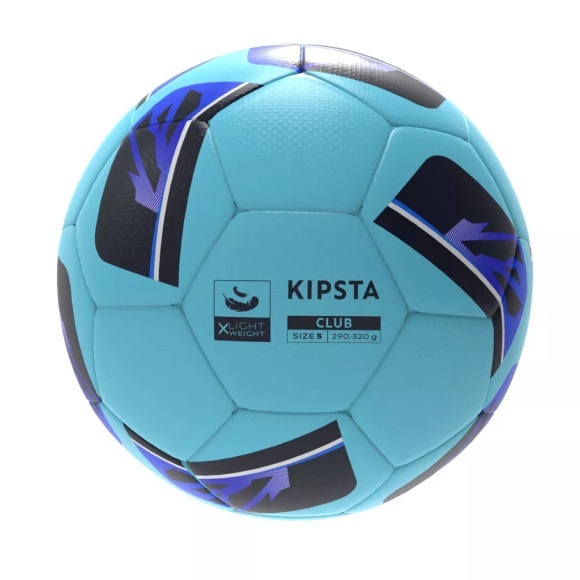 KIPSTA - Fussball - HYBRIDE CLUB BALL X-LIGHT, 5, Hellblau