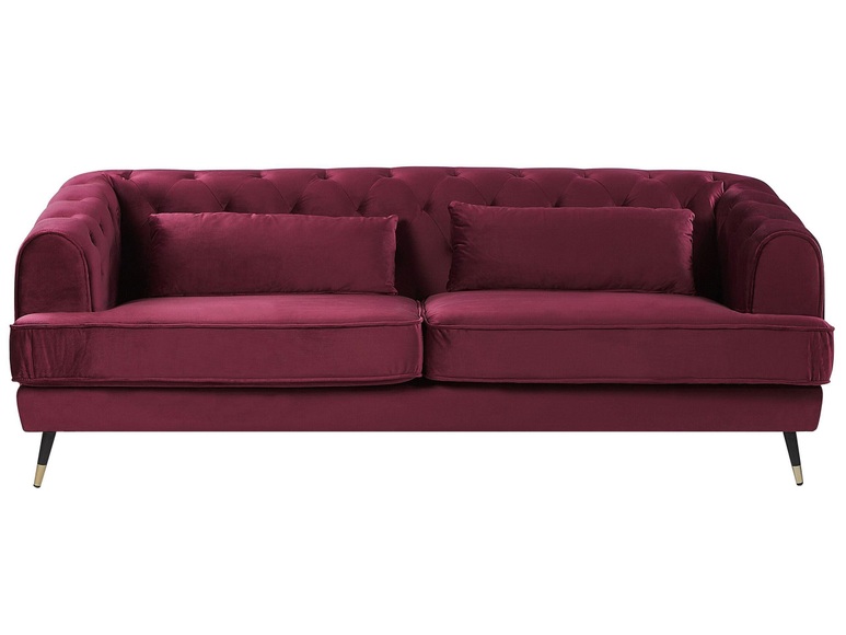 3 Sitzer Sofa aus Samtstoff Klassisch SLETTA 3 Sitzer Sofa aus Samtstoff Klassisch SLETTA