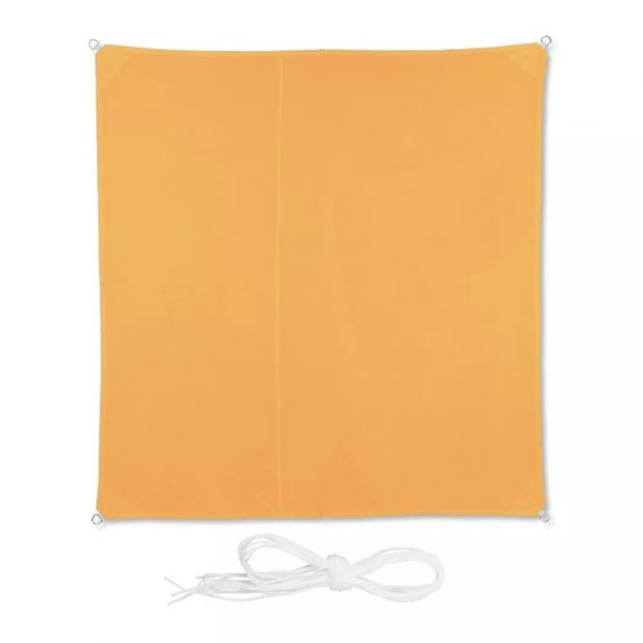 B2X - Sonnensegel quadratisch gelb, 45 x cm