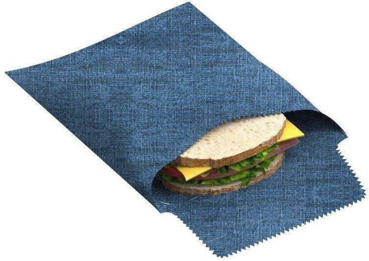 Nuts - Bienenwachs Snack- & Sandwichbeutel „Jeans“ 1 Stk. - Dunkelblau