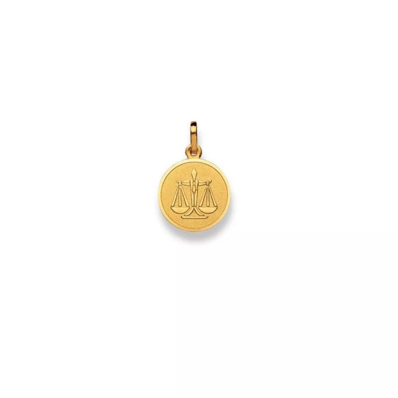 Anhänger Sternzeichen Waage Gelbgold 750, 19x12mm Damen Gelbgold ONE SIZE