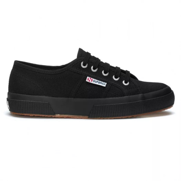 Schnürschuh Superga schwarz