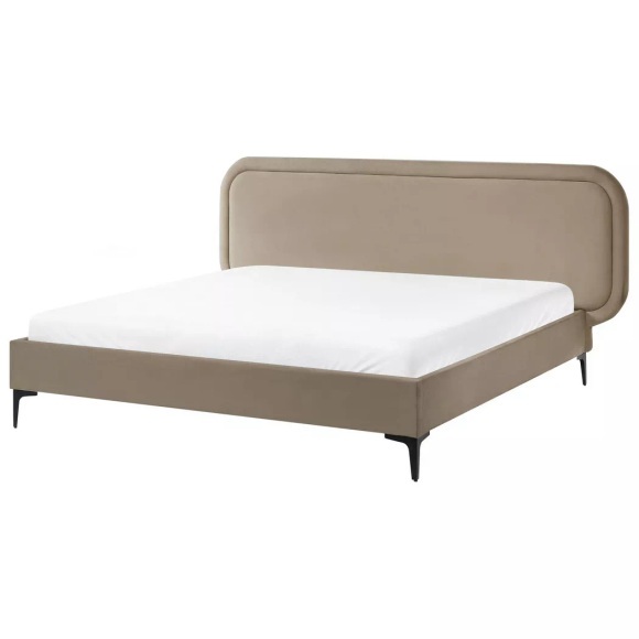 Bett mit Lattenrost aus Samtstoff Modern SUZETTE Bett mit Lattenrost aus Samtstoff Modern SUZETTE