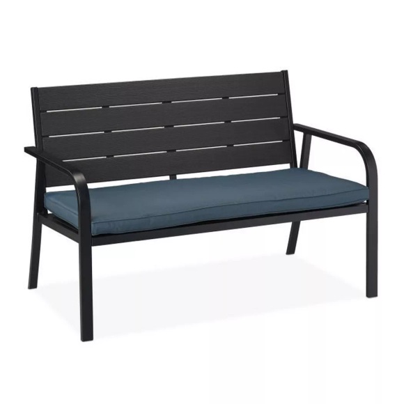 Northix - Gartenbank mit Sitzauflage, One Size