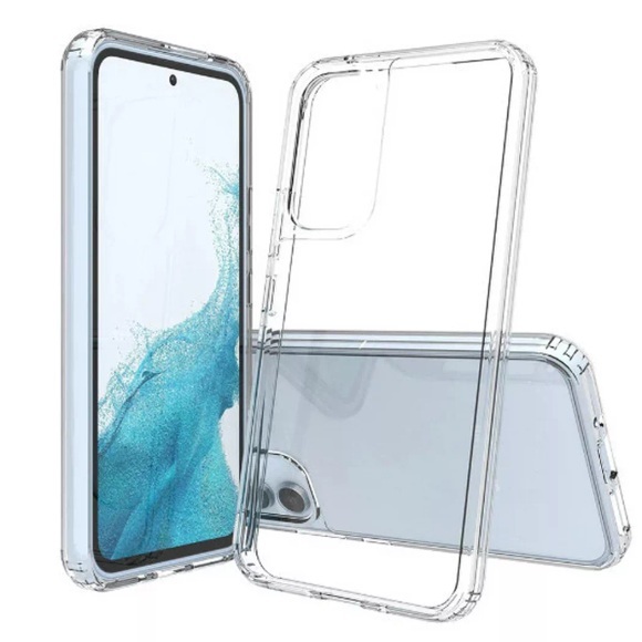 JT Berlin - Samsung Galaxy A54 5G Hybrid Hülle TPU Bumper + Acryl Rückseite Pankow (10915) - Transparent