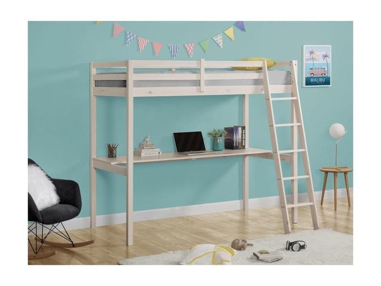 Hochbett mit Schreibtisch Kiefer massiv Get GEDEON II Hochbett mit Schreibtisch Kiefer massiv Get GEDEON II