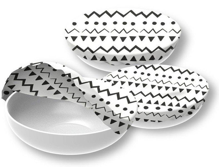 3er Set Textildeckel , S,M,L