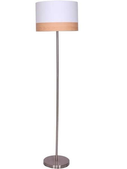 Stehlampe rund 38 cm weiss