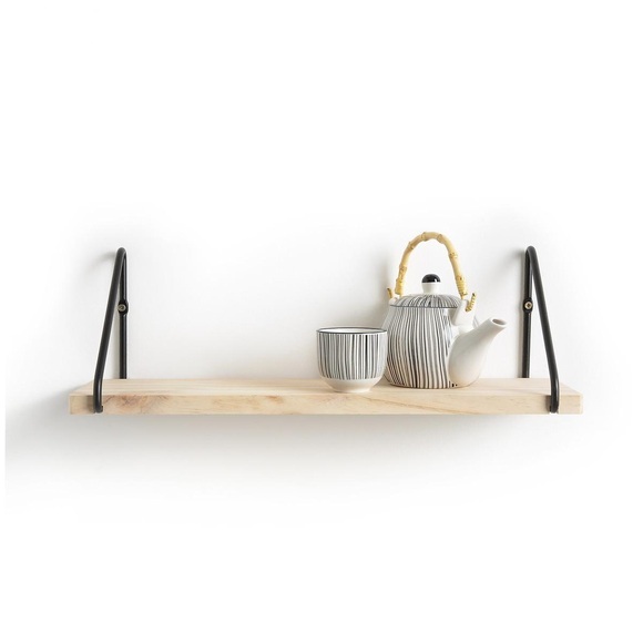 Wandregal VINTO aus Holz und Metall