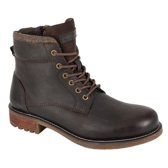 Stiefeletten, Gewachstes Leder Unisex Braun 47
