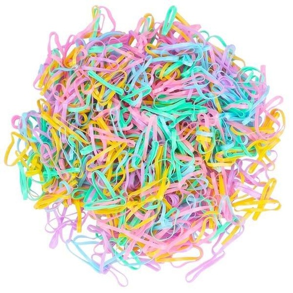 2000x Kleine Haarschleifen - Gemischte Farben Damen ONE SIZE