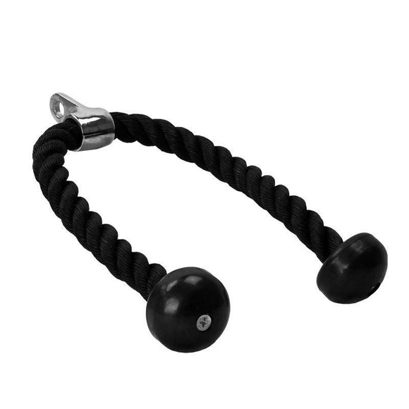 Trizeps Seil Inkl. Drehgelenk Unisex Schwarz ONE SIZE