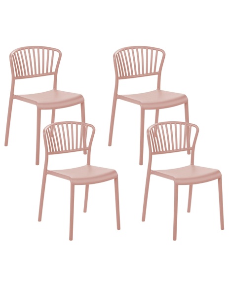 Set mit 4 Stühlen aus Polypropylen Modern GELA Set mit 4 Stühlen aus Polypropylen Modern GELA