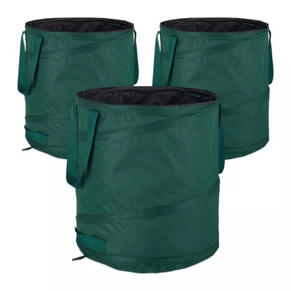 B2X - Set mit 3 freistehenden Laubsäcken 85L, 54cm