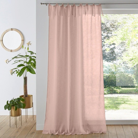 Vorhang Nyong Mit Bändern Unisex Rosa 140x180 cm
