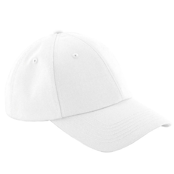 Authentic 6 Panel Baseball Kappe Herren Weiss ONE SIZE