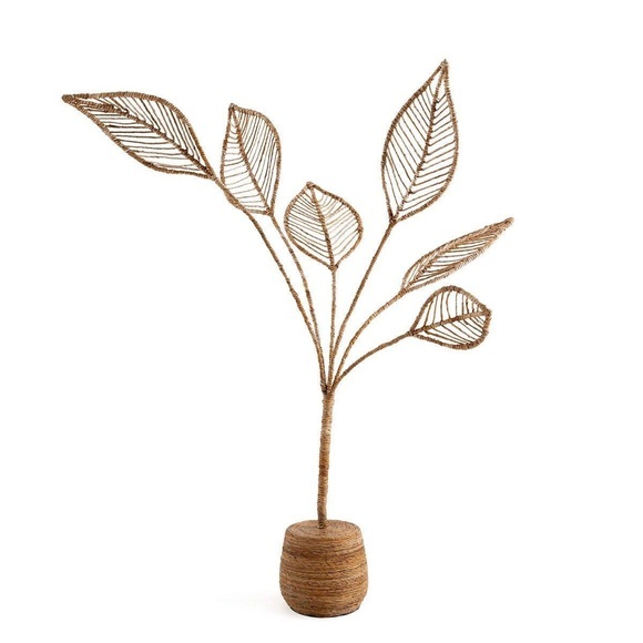 Palme Palmerai Aus Rattan Unisex Écru ONE SIZE