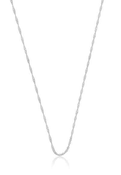 Collier Singapur Weissgold 750, 1.2mm, 40cm Damen 40cm