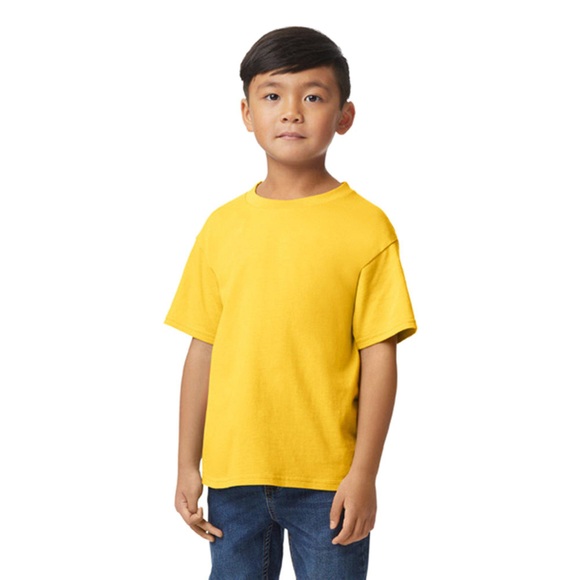 Softstyle Tshirt Mädchen Gelb Bunt S