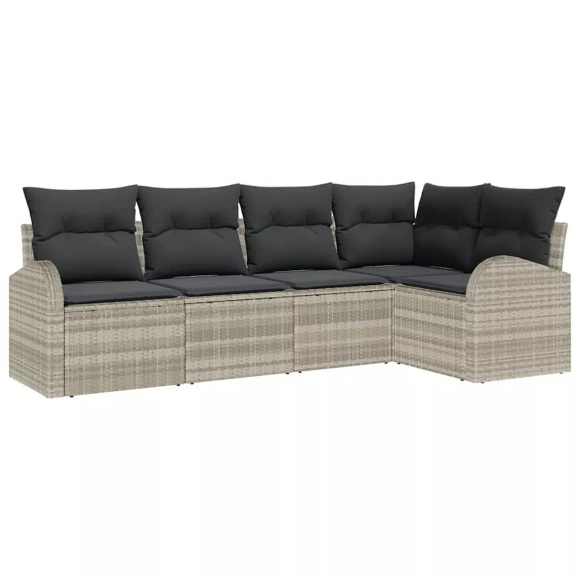 VidaXL - Garten-sofa poly-rattan, One Size, Grau