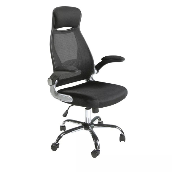 Bürodrehstuhl Aus Em Stoff Unisex Schwarz ONE SIZE