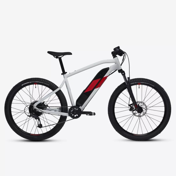 Mountainbike - E-st 100 Unisex Schneeweiss M-165-174CM
