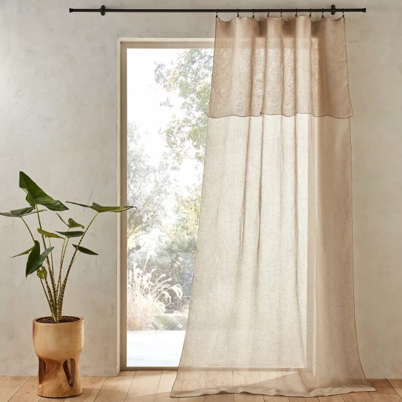 Vorhang Noctuelle Unisex Beige 140x180 cm