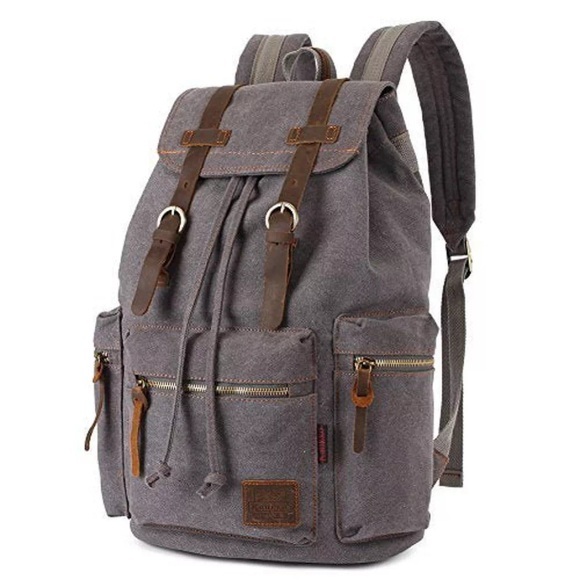 Vintage Rucksäcke, Canvas Laptop Rucksack Schulrucksack Tagesrucksack Stilvolle Rucksack Für Herren Multicolor ONE SIZE