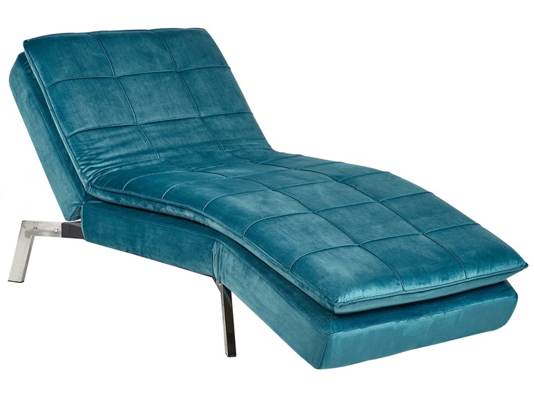 Chaiselongue aus Samtstoff Glamourös LOIRET Chaiselongue aus Samtstoff Glamourös LOIRET