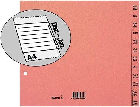 BIELLA Register Karton braun A4 19441300 Dez. - Jan.