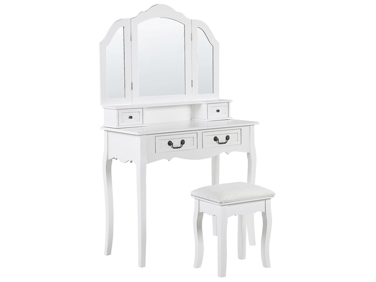 Schminktisch Aus Mdf-platte Glamourös Fleur Unisex ONE SIZE