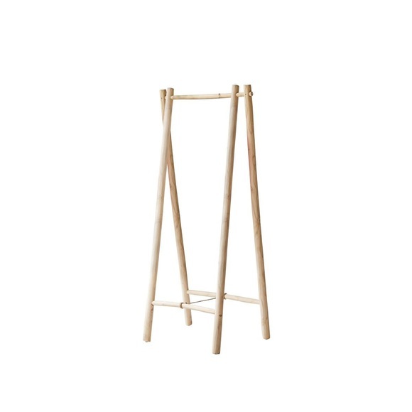 Einfacher Kleiderständer aus Teak massiv für Kinder Kilim Einfacher Kleiderständer aus Teak massiv für Kinder Kilim