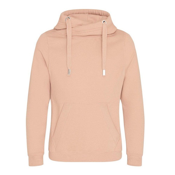 Cross Neck Kapuzenpullover Herren Nude S
