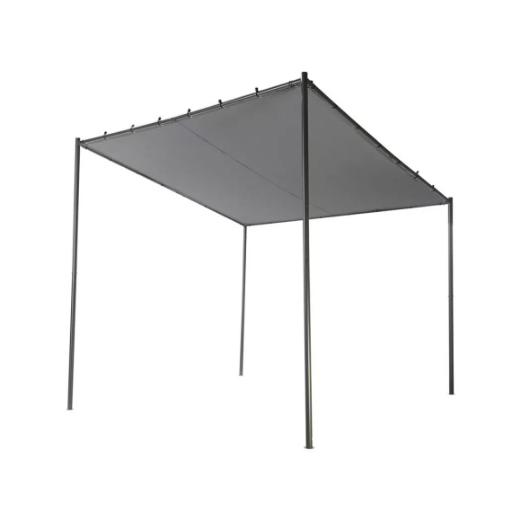 Beliani - Pavillon aus Polyester Klassisch VIMINO, One Size, Spacegrau