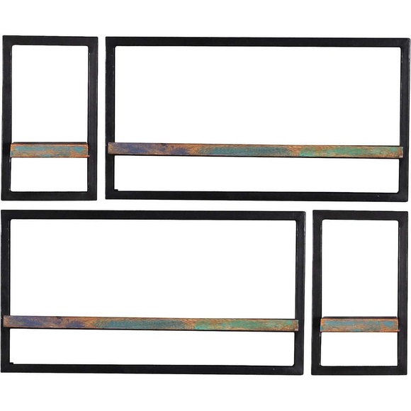 Wandregal River bunt 90x25x75 (4-tlg)