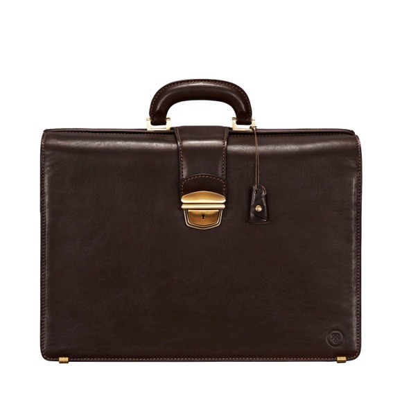 Basilio Large - Große Leder Anwaltstasche Unisex Braun ONE SIZE
